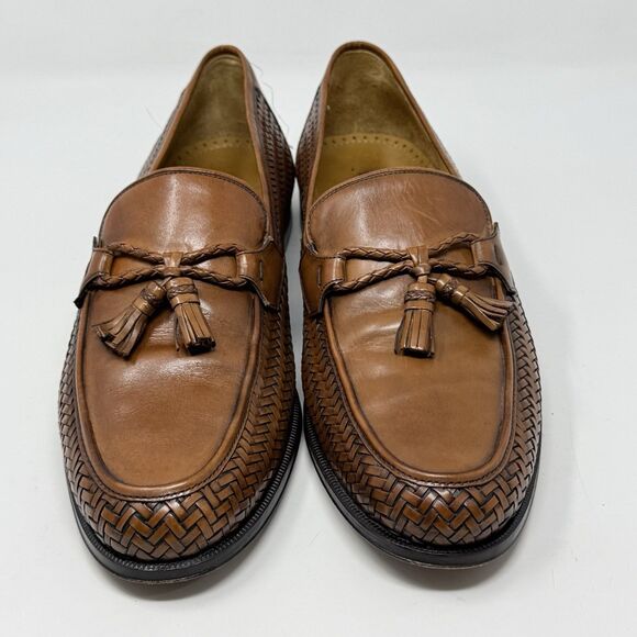 Magnanni Woven Tassels Loafers Mens 11 M Brown Leather Slip On Dress Shoes main image 9